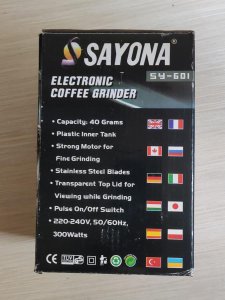 Sayona 電動咖啡研磨機